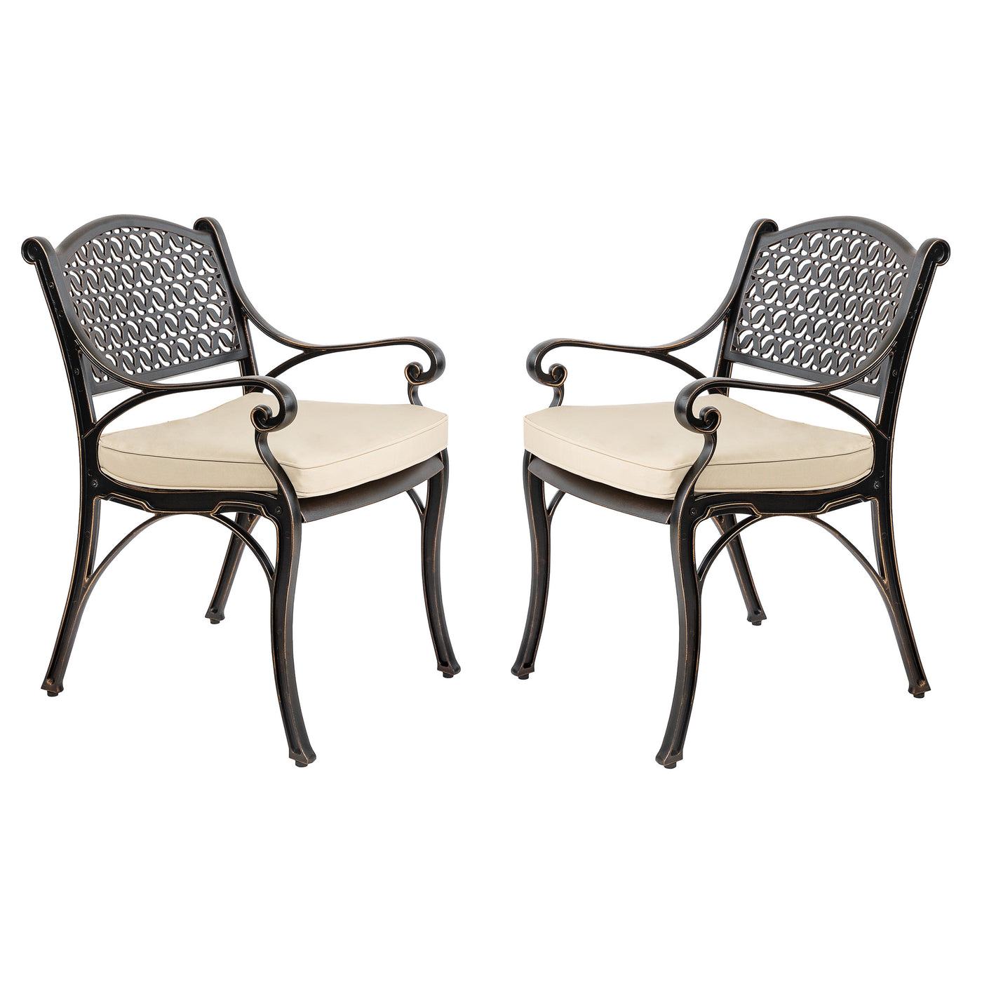 Harmon 2-Piece Outdoor Dining Chair Set for Patio
