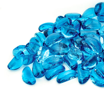 Fire Glass Beads, 10 LBS, 1.5" Pieces, 2 Color Options