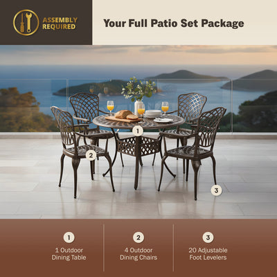 Arden 5-Piece Outdoor Dining Set for Patio