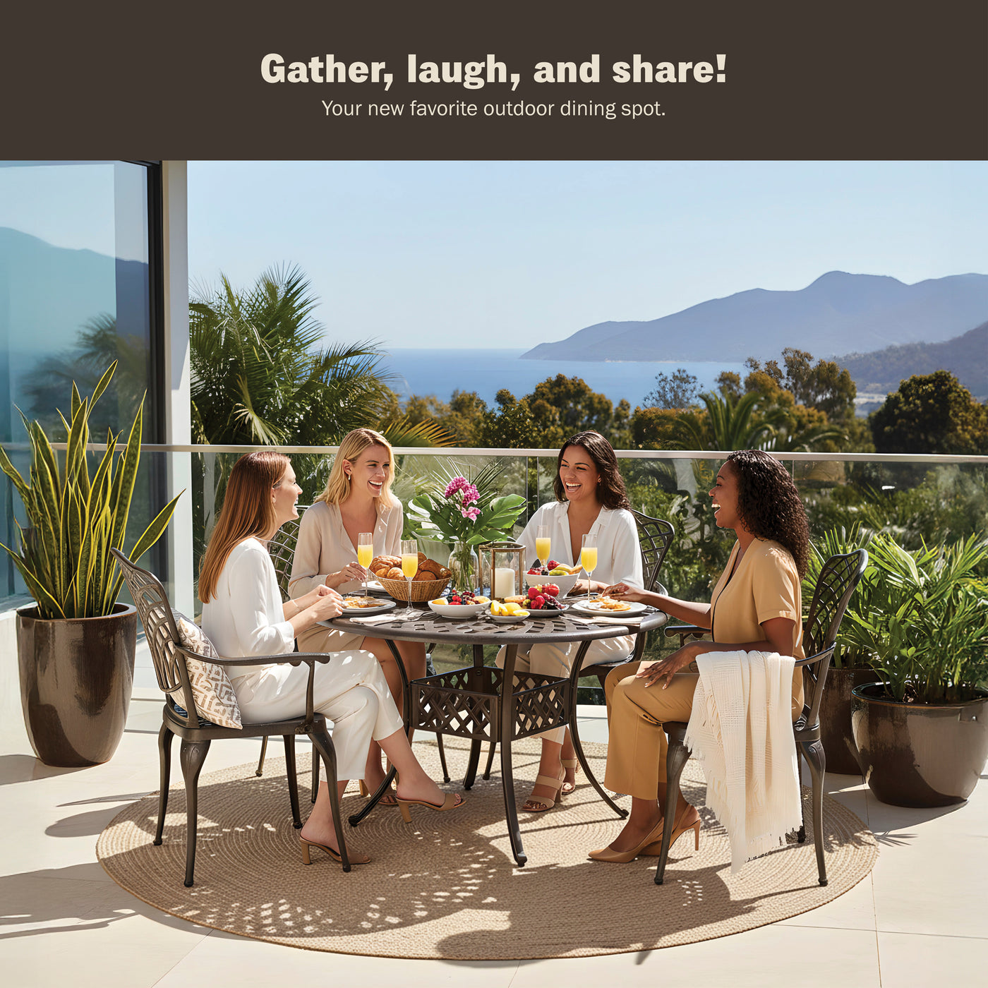 Arden 5-Piece Outdoor Dining Set for Patio
