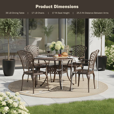 Arden 5-Piece Outdoor Dining Set for Patio