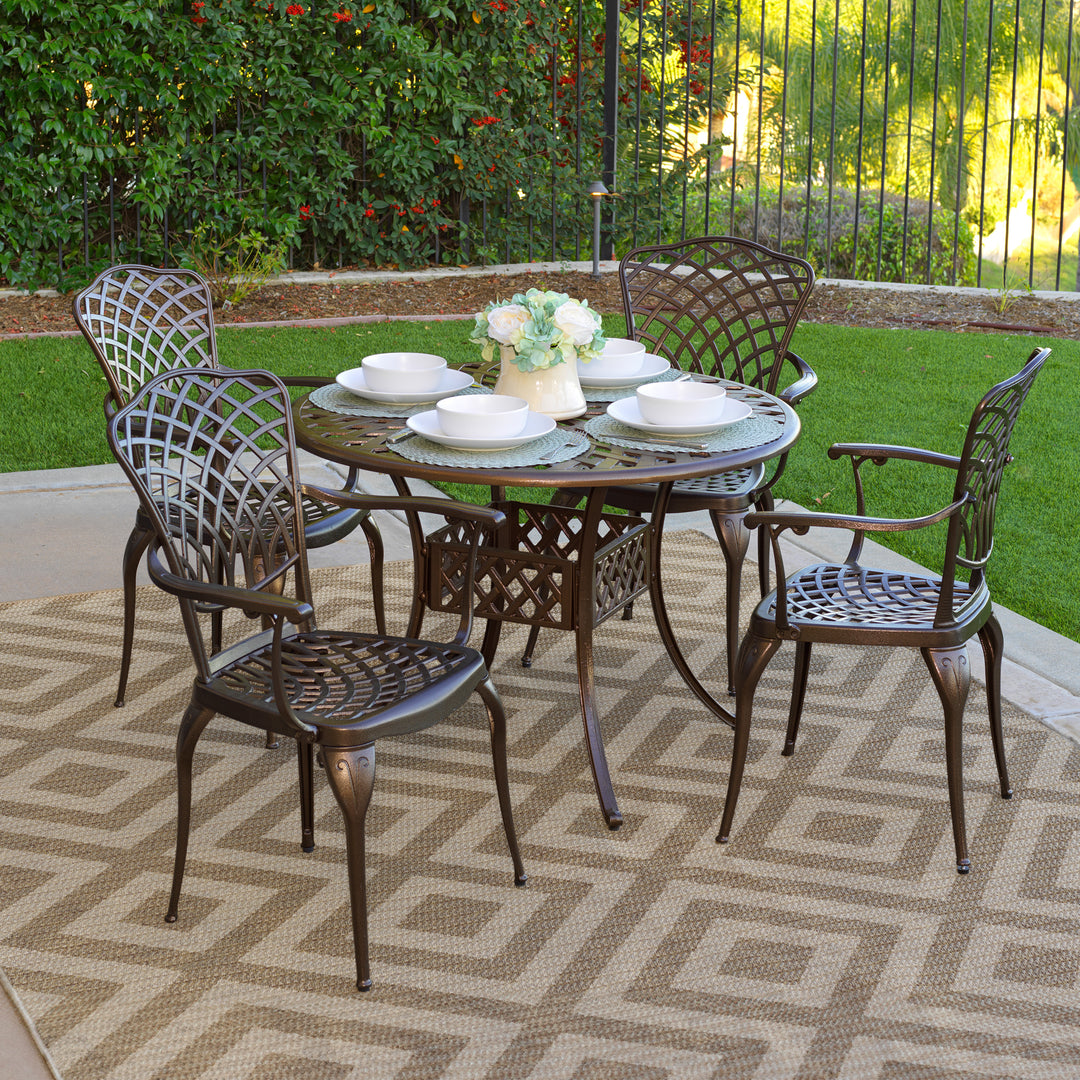 Aluminum patio dining hotsell