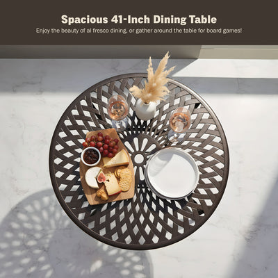 Arden 41" Round Outdoor Dining Table for Patio