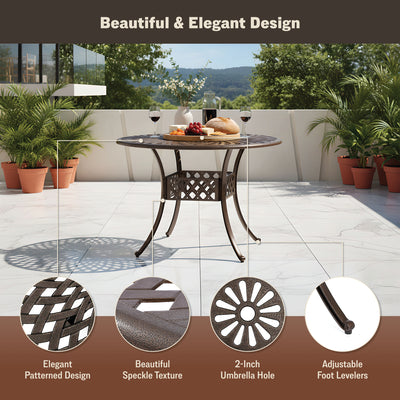 Arden 41" Round Outdoor Dining Table for Patio