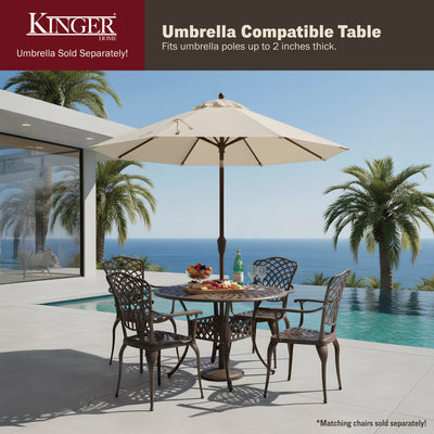 Arden 41" Round Outdoor Dining Table for Patio