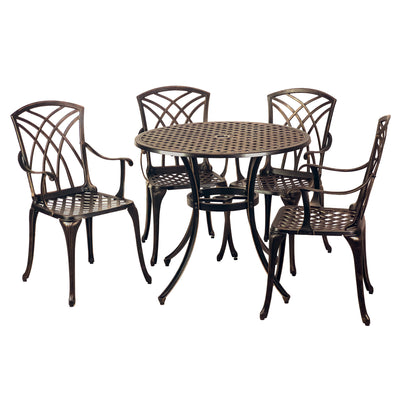 Lily 5-Piece Outdoor Dining Set for Patio
