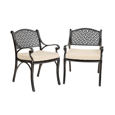 Harmon 2-Piece Outdoor Dining Chair Set for Patio