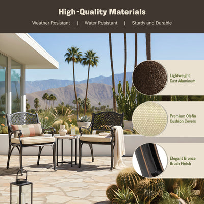 Harmon 2-Piece Outdoor Dining Chair Set for Patio