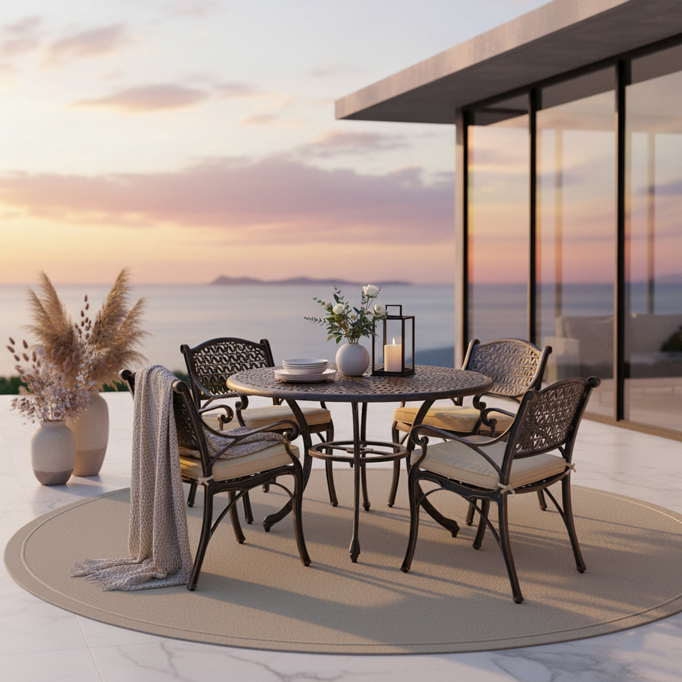 Harmon 5PC Outdoor Dining Set