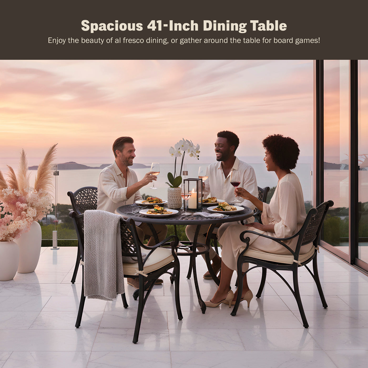 Harmon 5PC Outdoor Dining Set