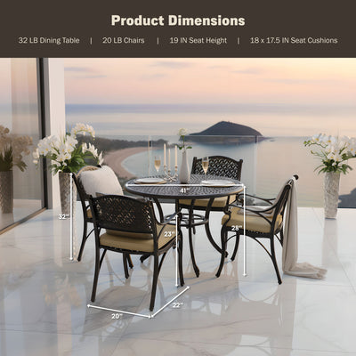 Harmon 5PC Outdoor Dining Set