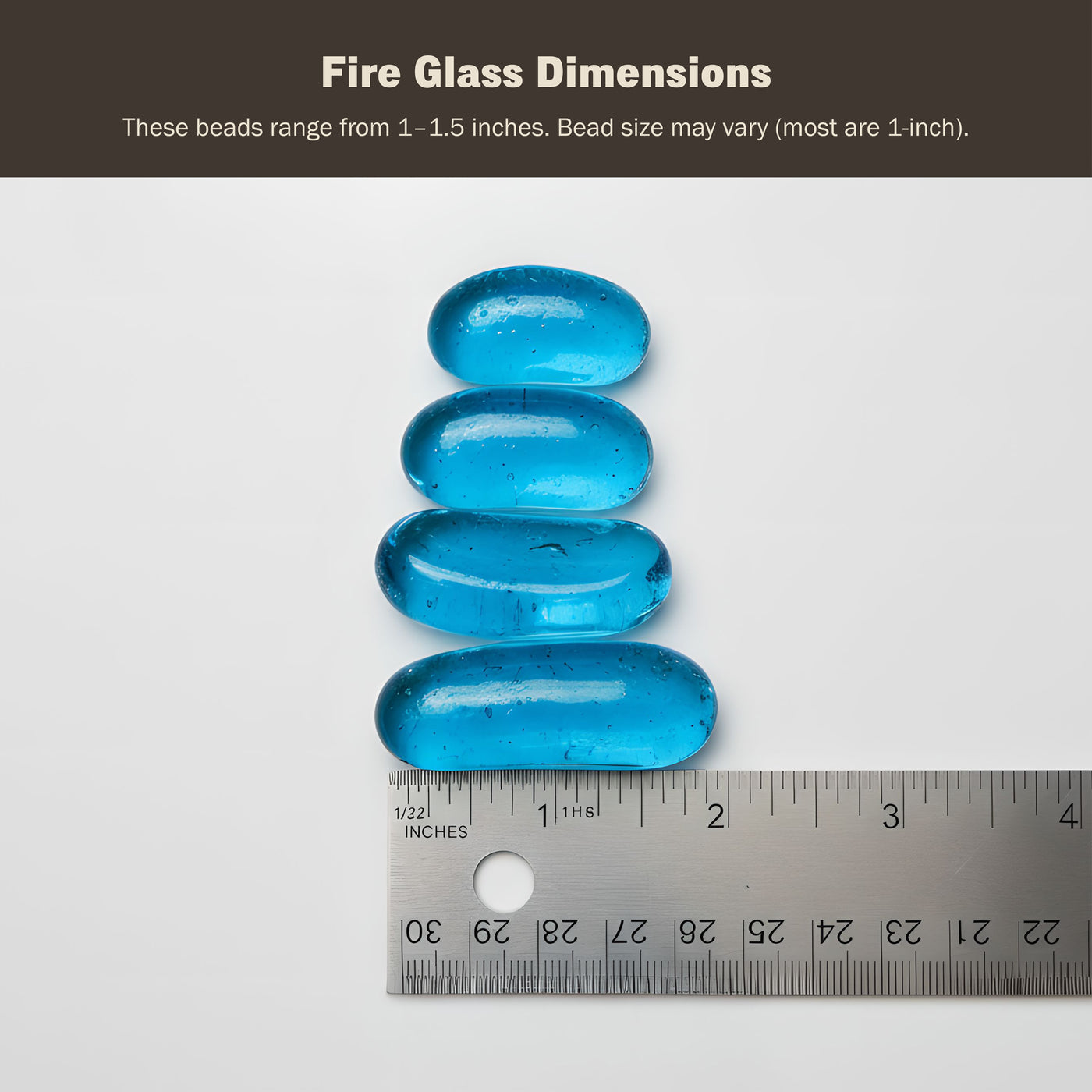 Fire Glass Beads, 10 LBS, 2 Color Options