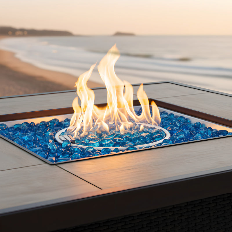 Fire Glass Beads, 10 LBS, 2 Color Options