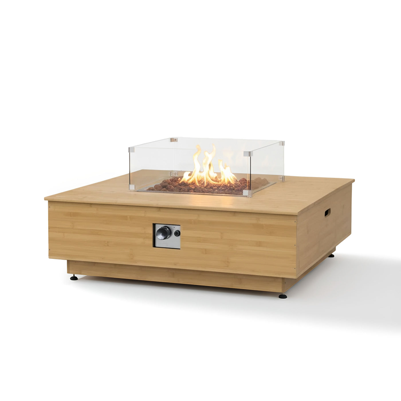 Harmony 43-Inch Bamboo Fire Pit Coffee Table