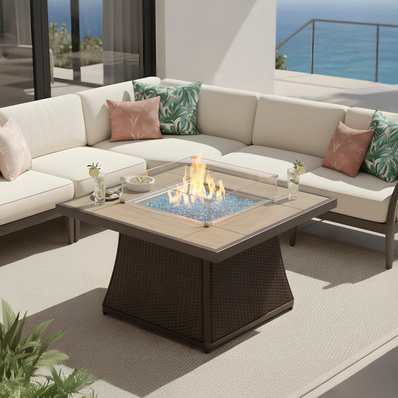 Elio 42" Outdoor Fire Pit Table for Patio