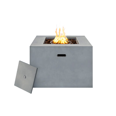 Kai 32" Outdoor Alloy Steel Fire Pit Table for Patio