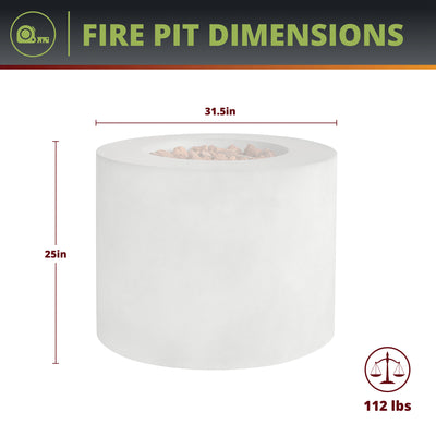 Loren 5-Piece Outdoor Fire Pit Set for Patio