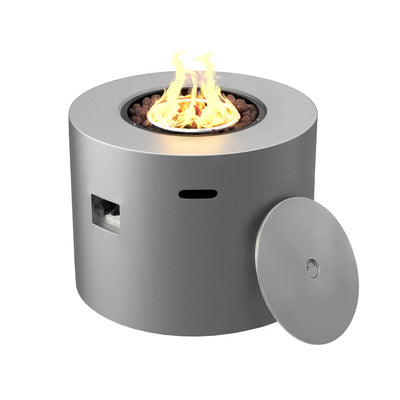 Loren 32" Outdoor Alloy Steel Fire Pit Table for Patio