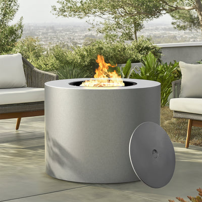 Loren 32" Outdoor Alloy Steel Fire Pit Table for Patio