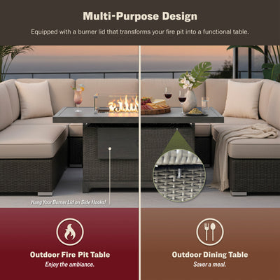 Novi 4-Piece Fire Pit Set