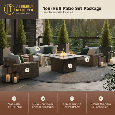 Ethan 4-Piece Fire Pit Set