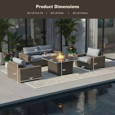 Ethan 4-Piece Fire Pit Set
