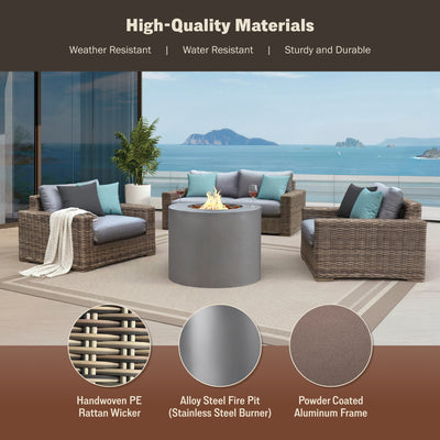 Loren 4-Piece Fire Pit Set