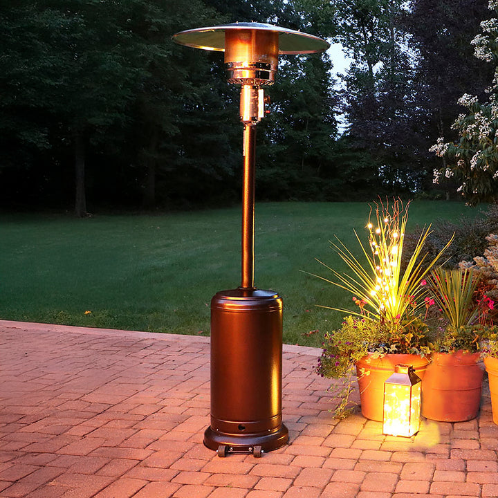 Eunice Outdoor Propane Patio Heater, Bronze