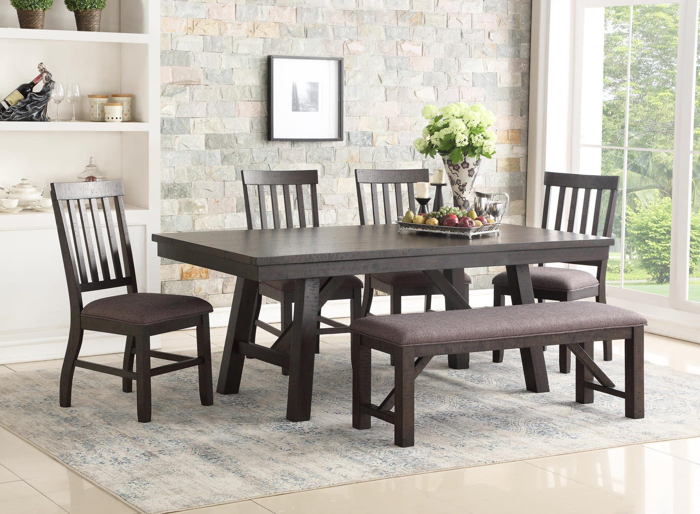 Kinston 6-Pieces Indoor Dining Table set