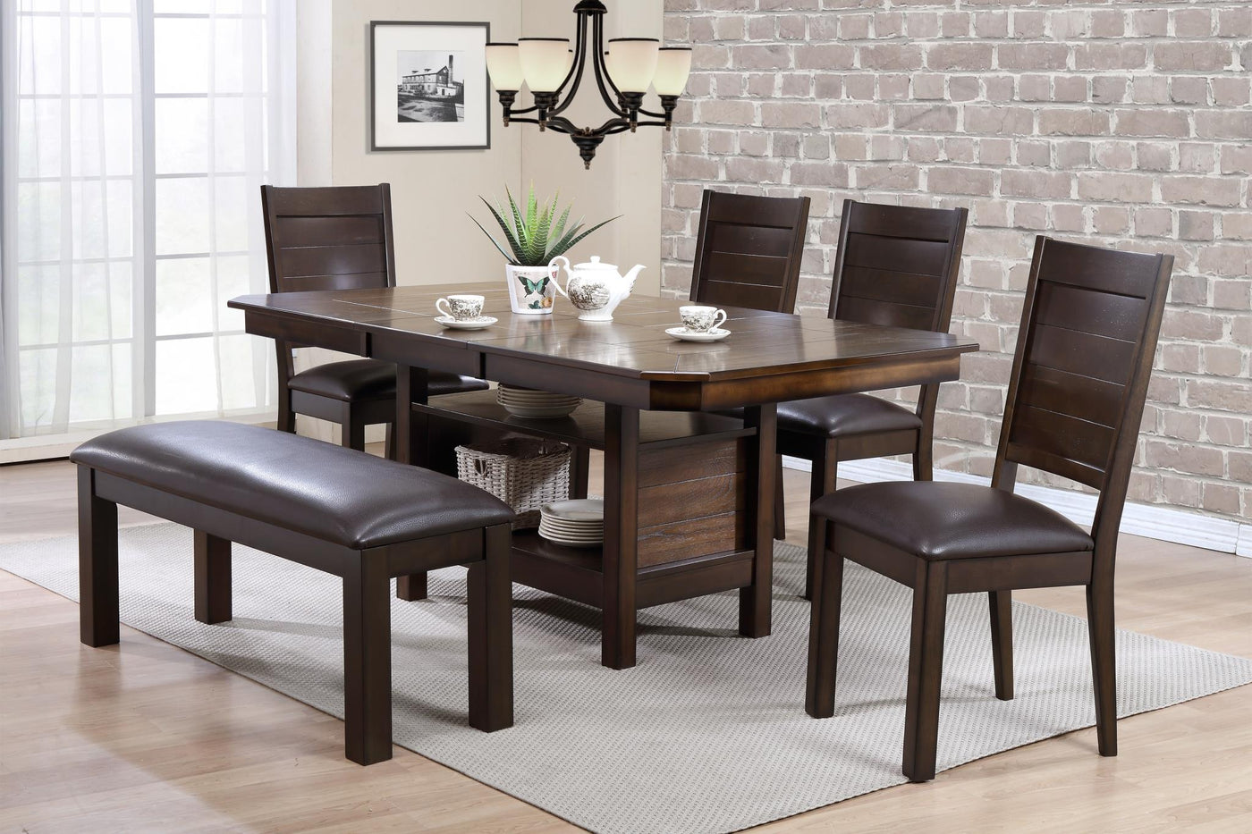 Madison 6-Pieces Indoor Dining Table Set