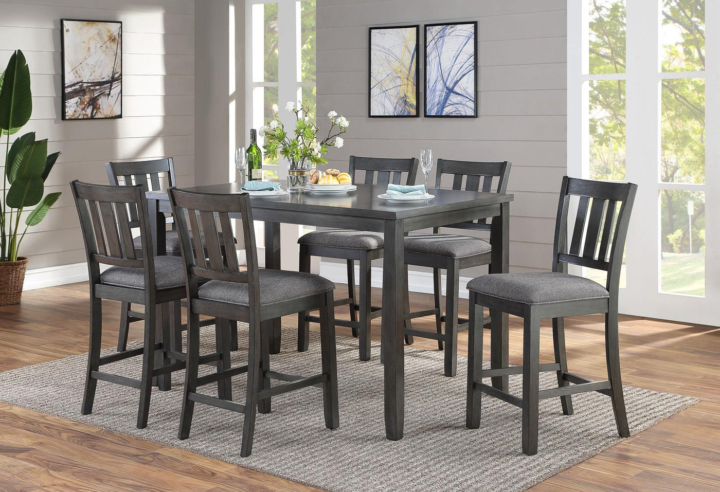 Fremont Counter Height 7-Pieces Indoor Dining Set