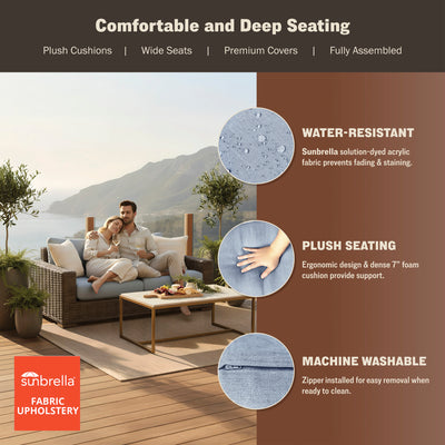 Larry Deep Seating Loveseat