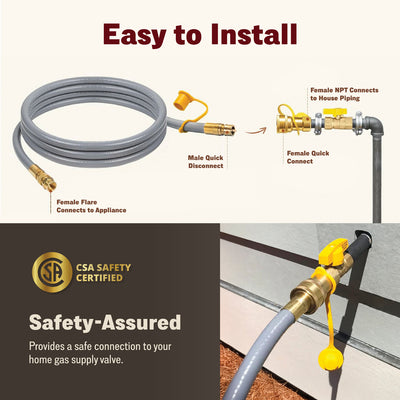 Raul Natural Gas Conversion Kit for Fire Pit