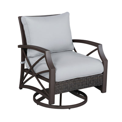 Serenity Rattan Wicker Swivel Chair