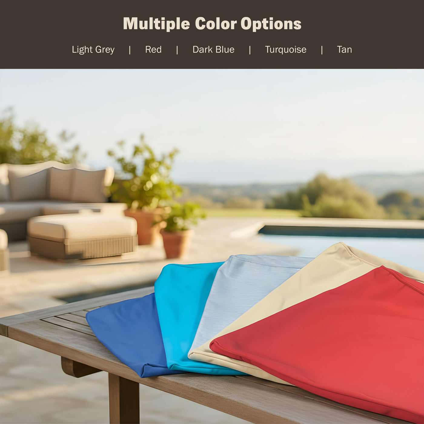 Serenity Seat Cushion Covers, Multiple Colors