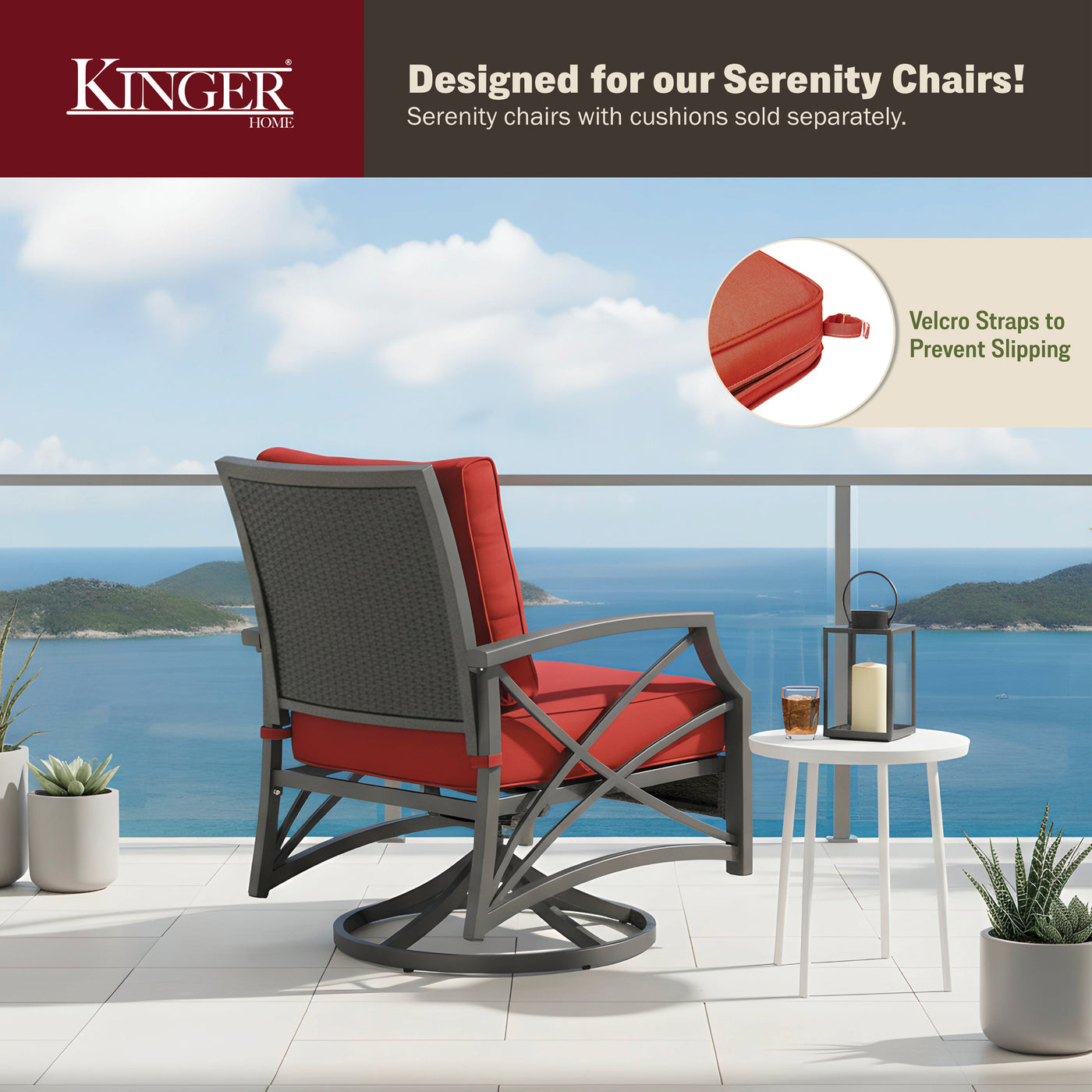 Serenity Seat Cushion Covers, Multiple Colors