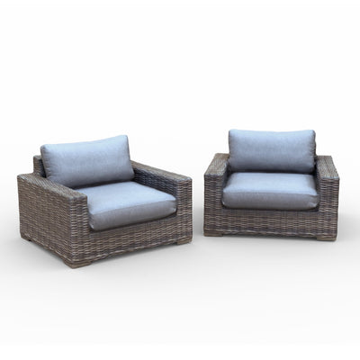 Larry Deep Seating Stationary Chairs (Set of 2)
