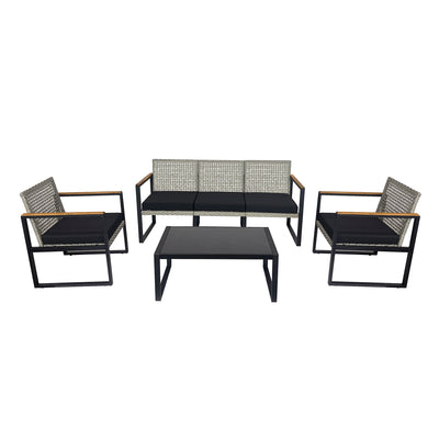 Keaton 4-Piece Rattan Wicker Patio Set