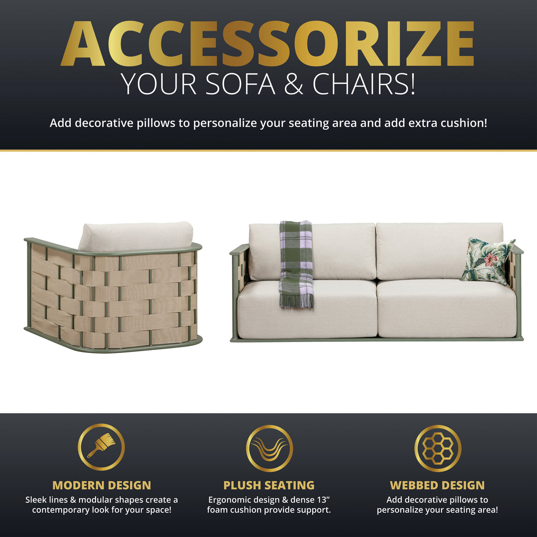Komodo 4-Piece Deep Seating Patio Set – Kinger Home