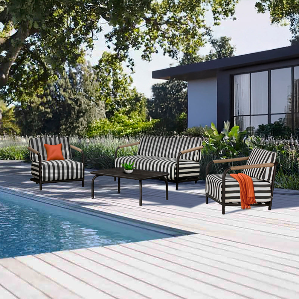 Abo 4-Piece Deep Seating Patio Set