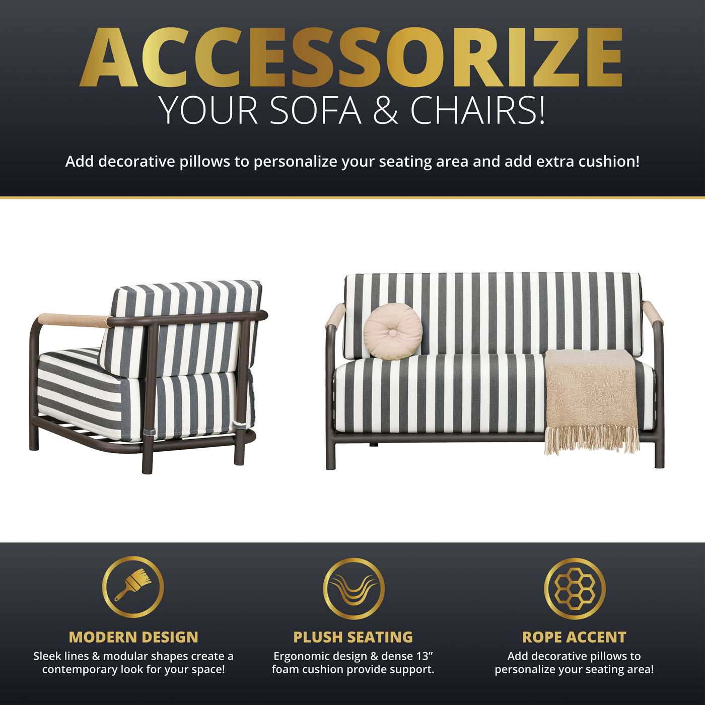 Abo 4-Piece Deep Seating Patio Set