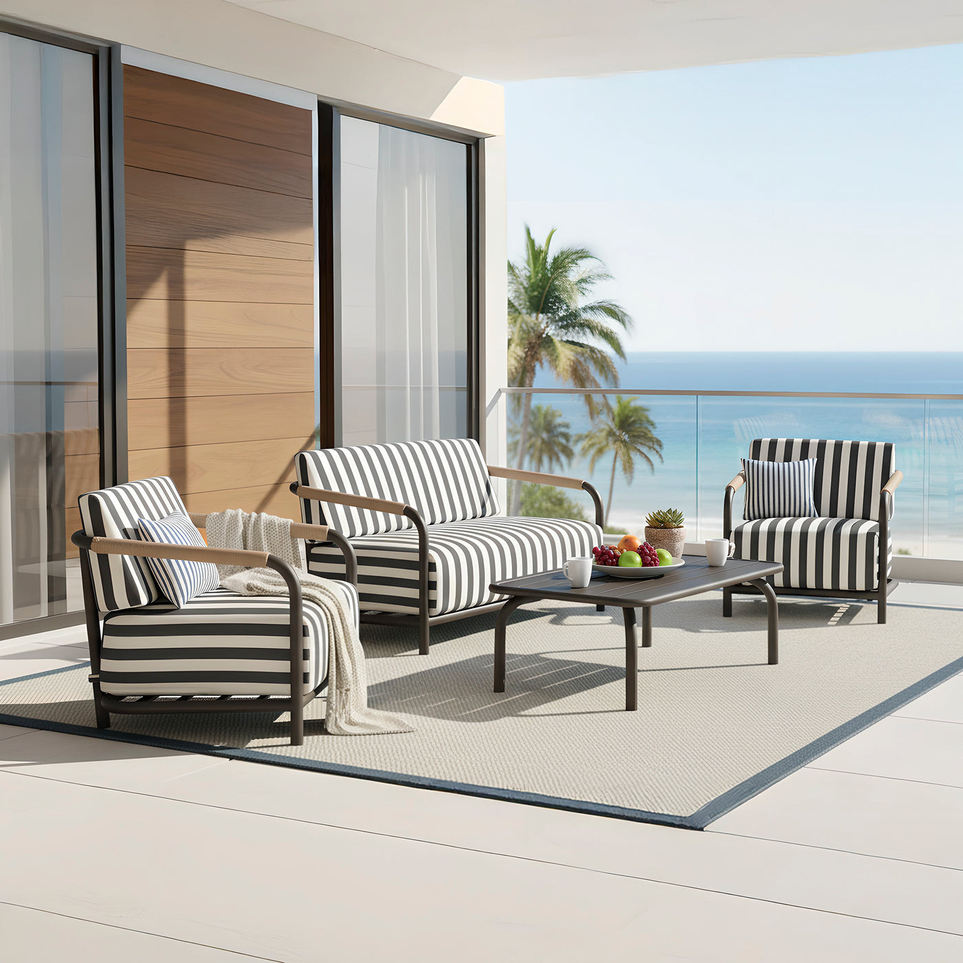 Abo 4-Piece Deep Seating Patio Set