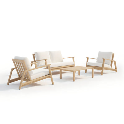 Ciera 4-Piece Acacia Deep Seating Patio Set