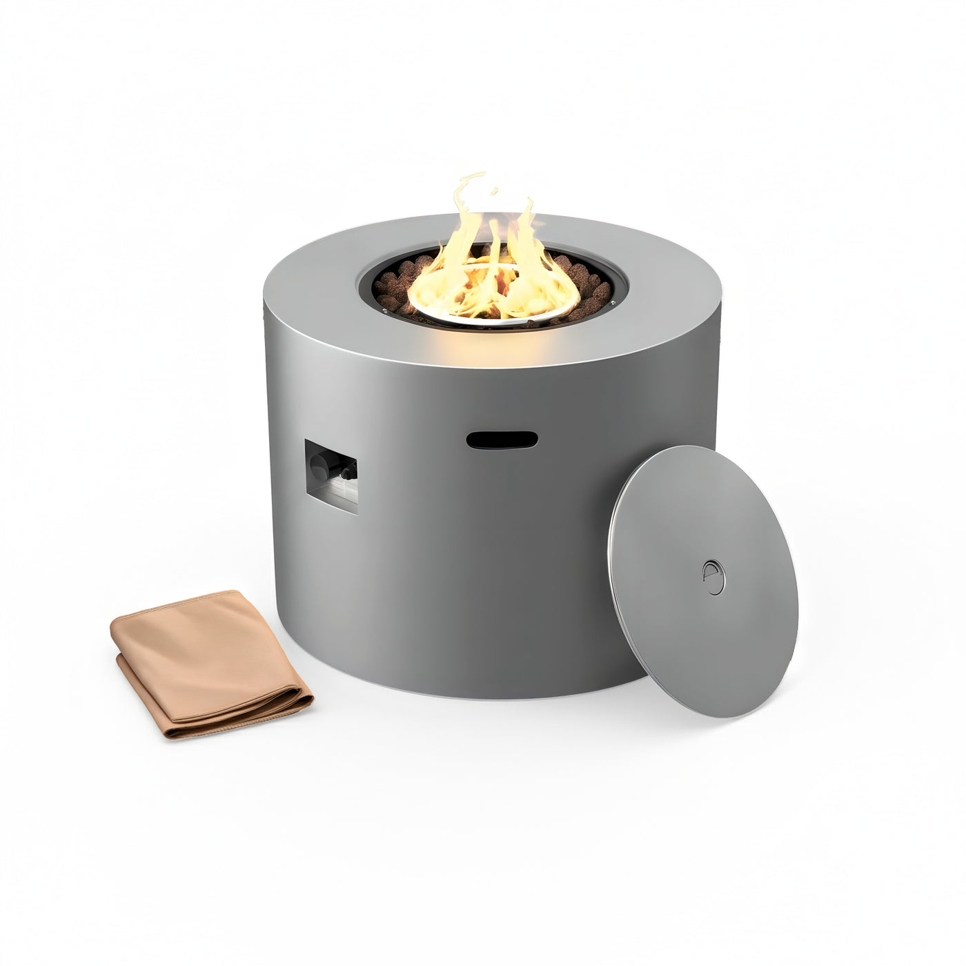 Loren 32" Outdoor Alloy Steel Fire Pit Table for Patio
