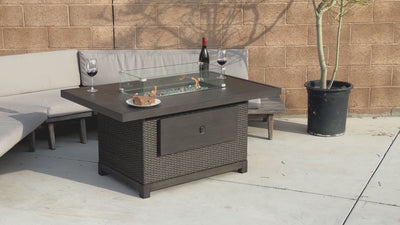 Novi 52" Multi-Functional Outdoor Propane Fire Pit Table – 50,000 BTU, CSA Certified