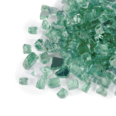 Crushed Fire Glass, 10 LBS, 1.5" Pieces, Multiple Colors