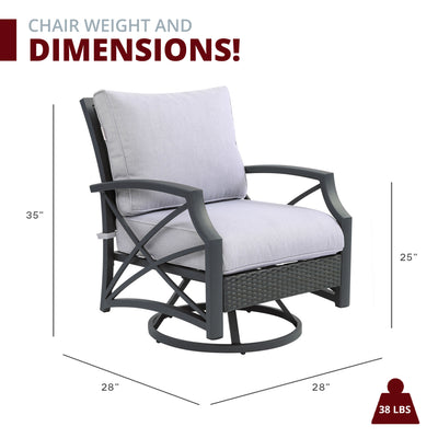 Lark 5-Piece Outdoor Fire Pit Side Table Set for Patio