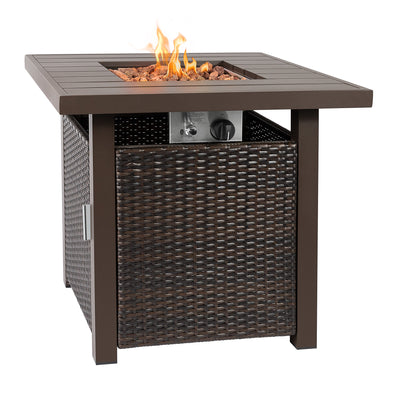 Lark 28" Outdoor Fire Pit Side Table for Patio