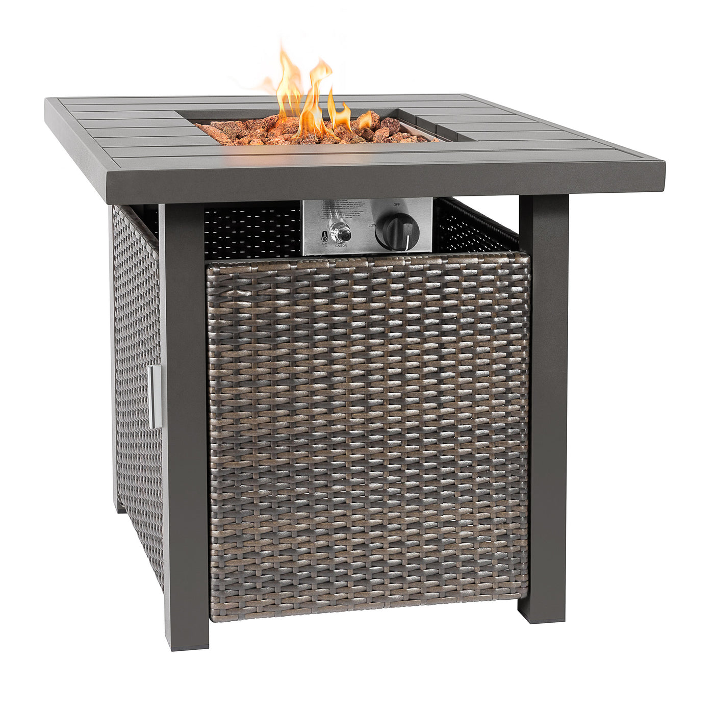 Lark 28" Outdoor Fire Pit Side Table for Patio