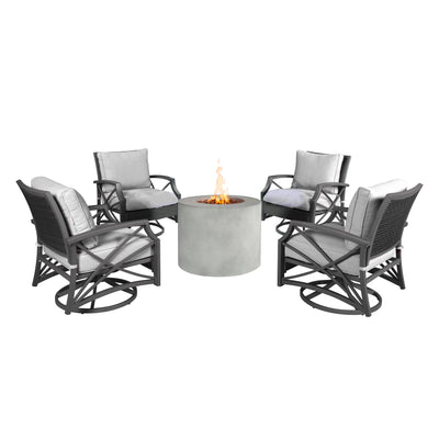 Loren 5-Piece Outdoor Fire Pit Set for Patio